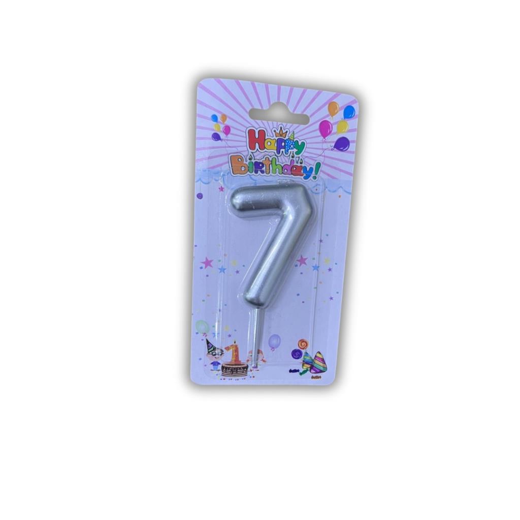 Silver Candle Number 7